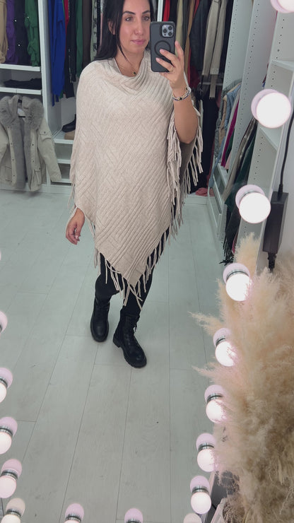 Colette Squared Tassel Poncho