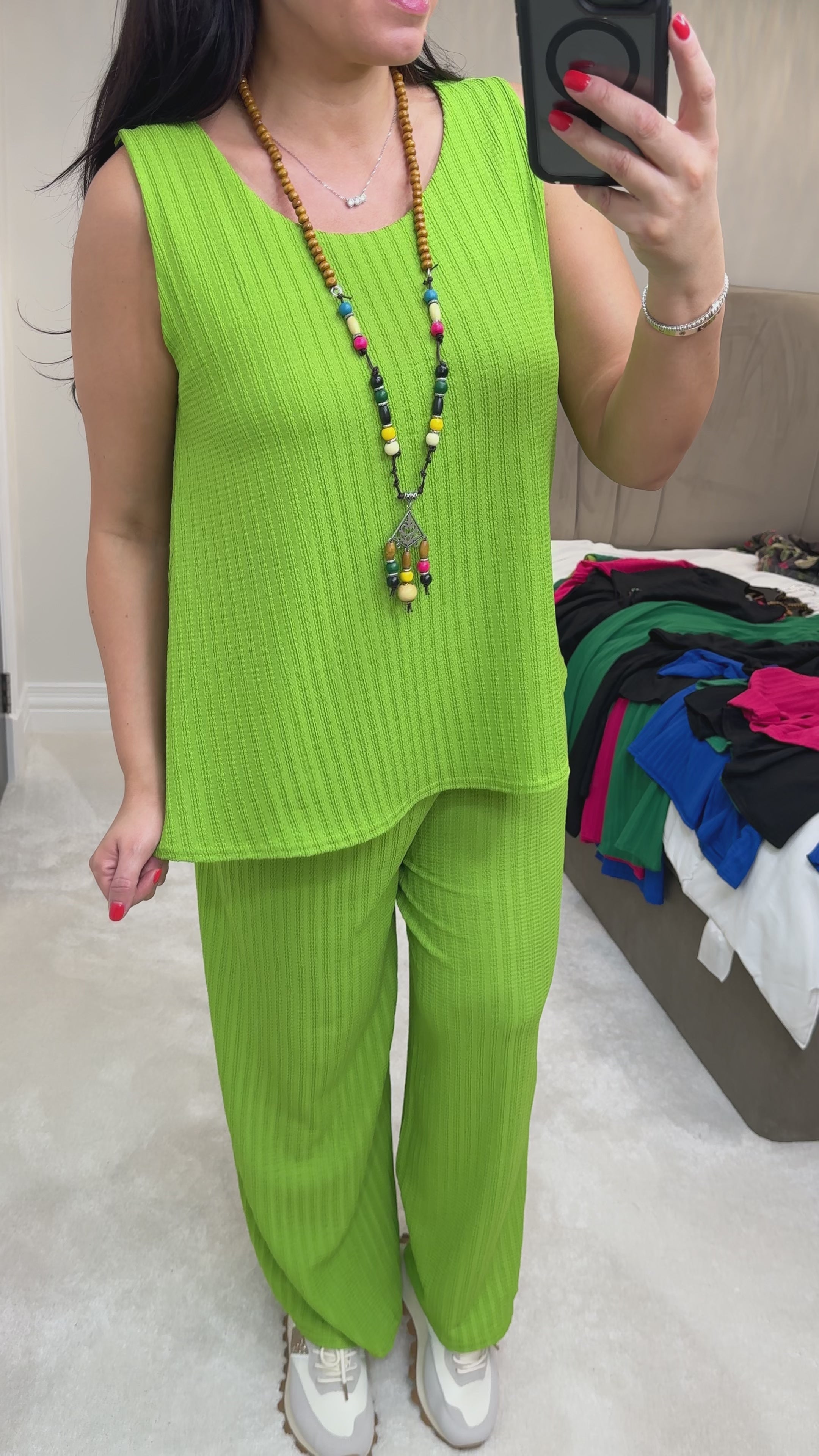 Afia Relaxed Fit Crepe Vest Top