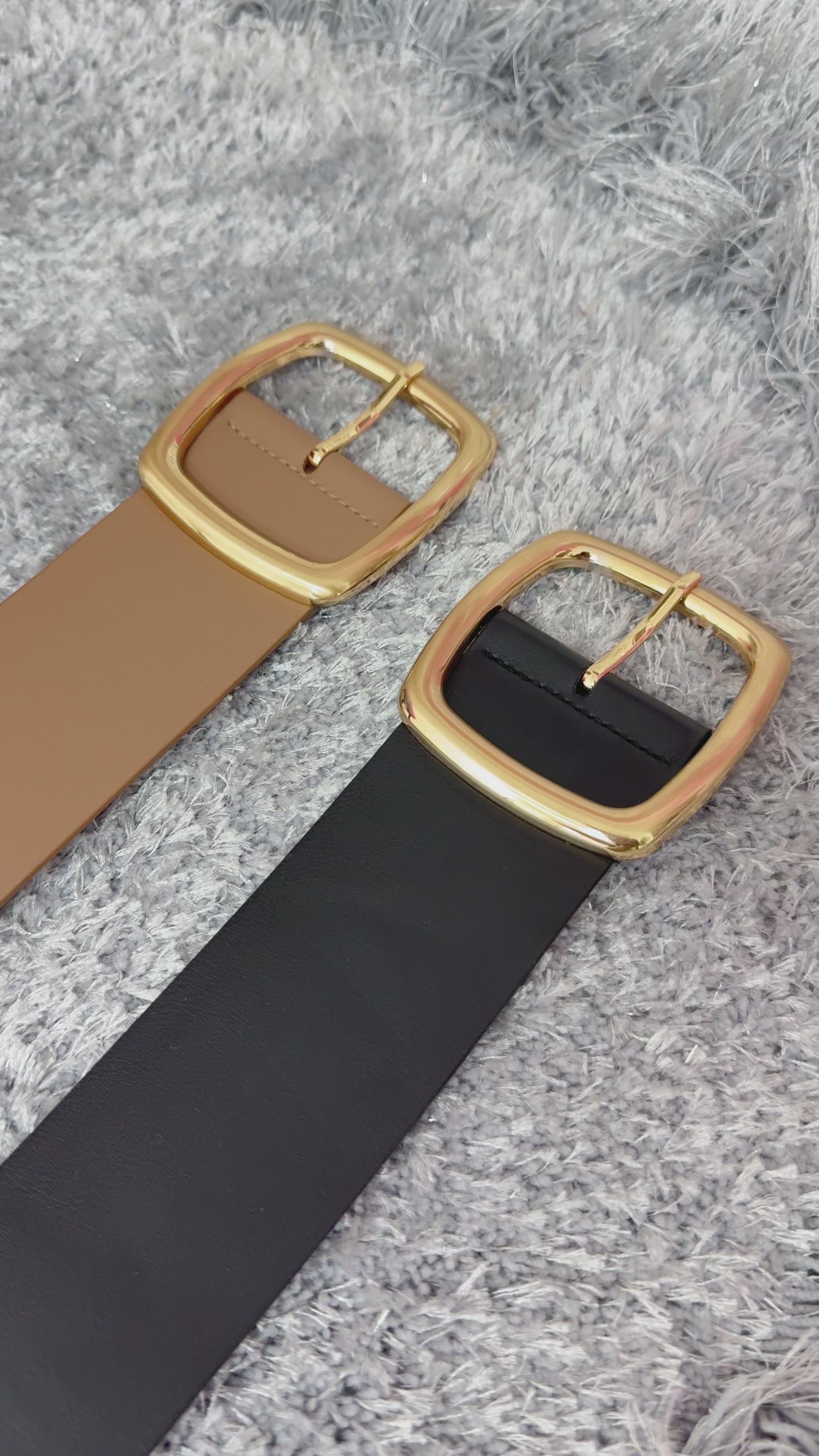 Load video: Victor Gold Buckle Belt