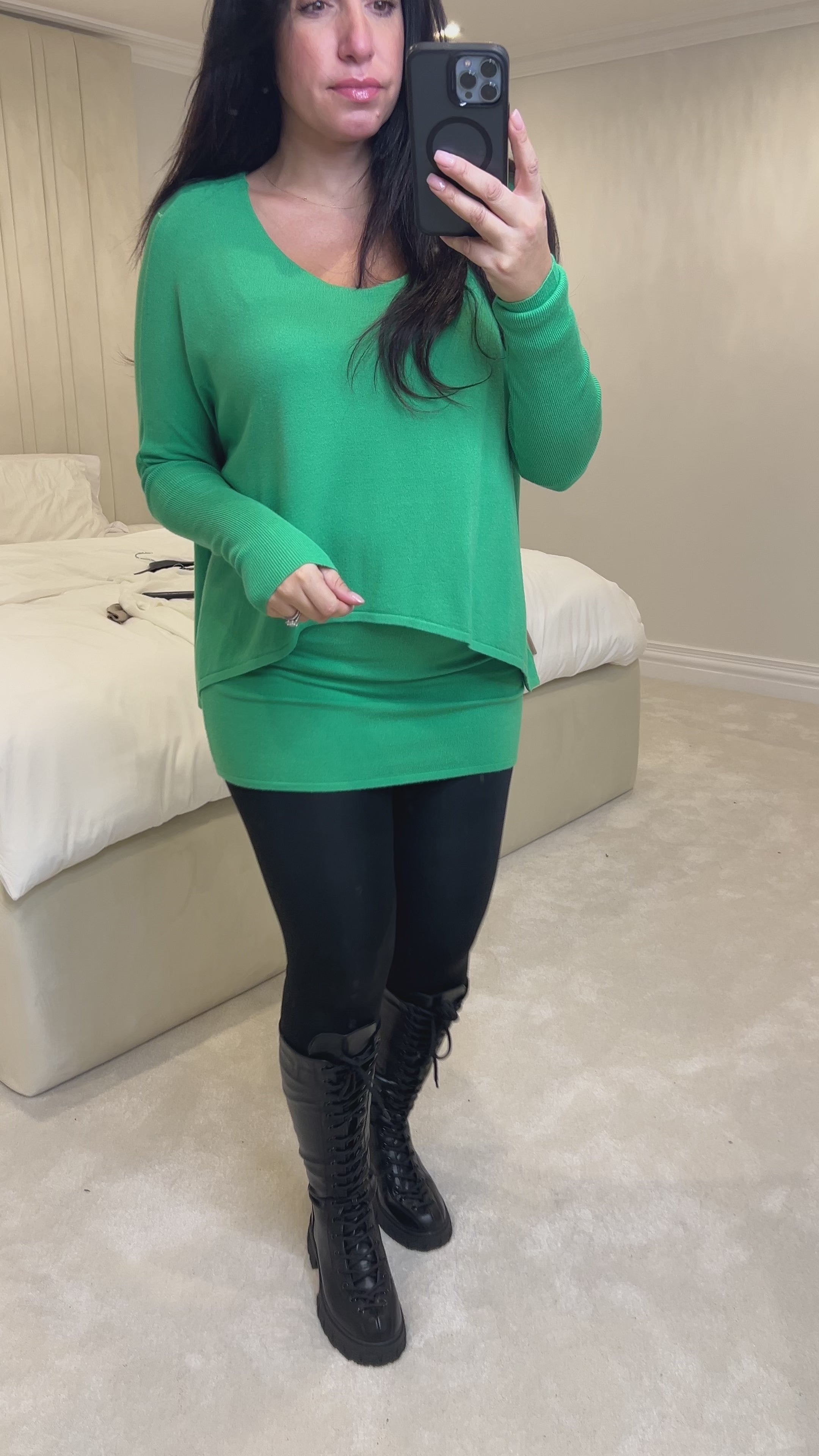 Load video: Izzy Double Layered Jumper