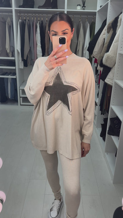 Lillian Diamante Star Detail Loungeset