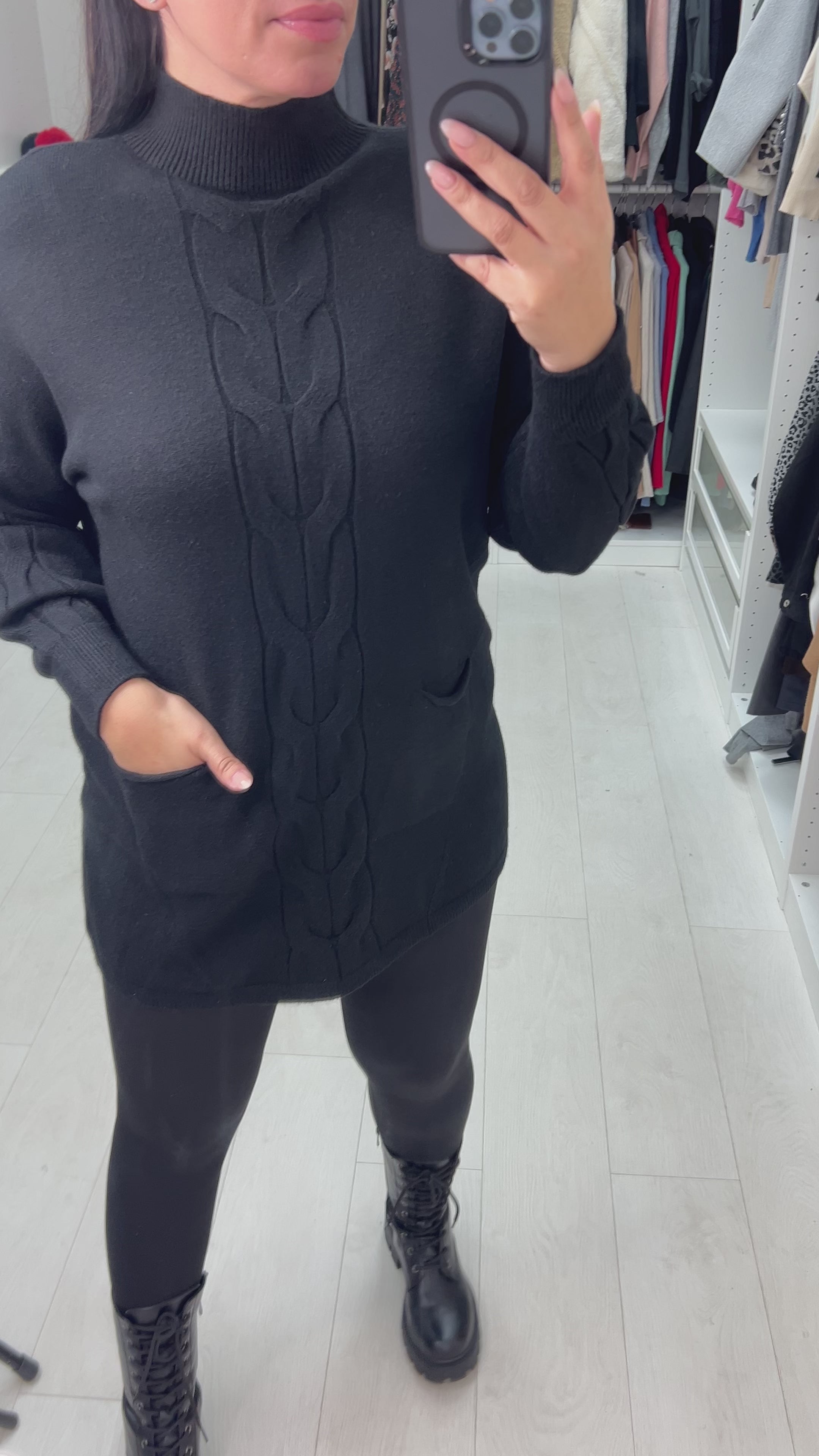 Qadira Cable Knit Design Jumper