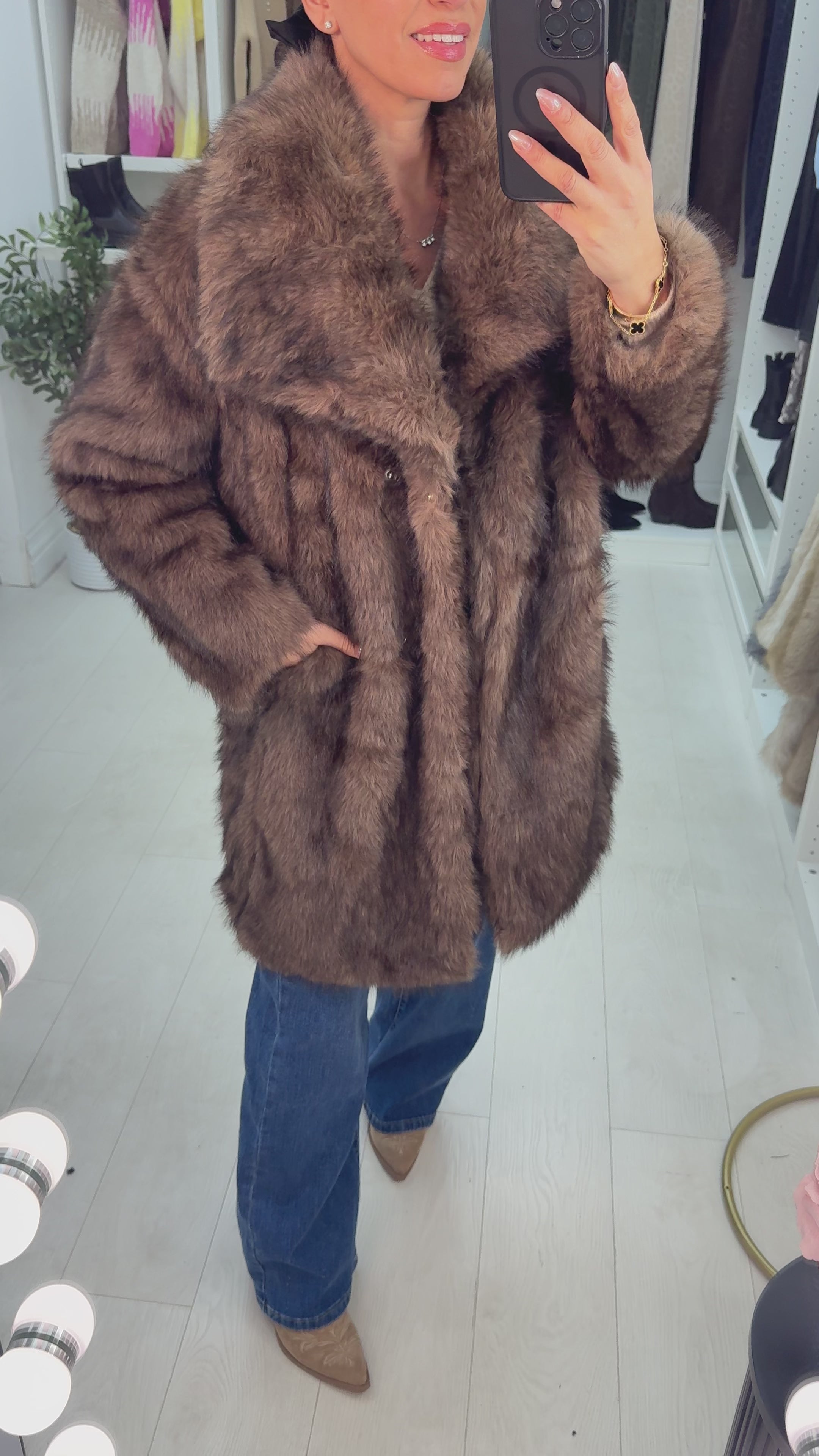 Liliana Faux Fur Oversized Coat