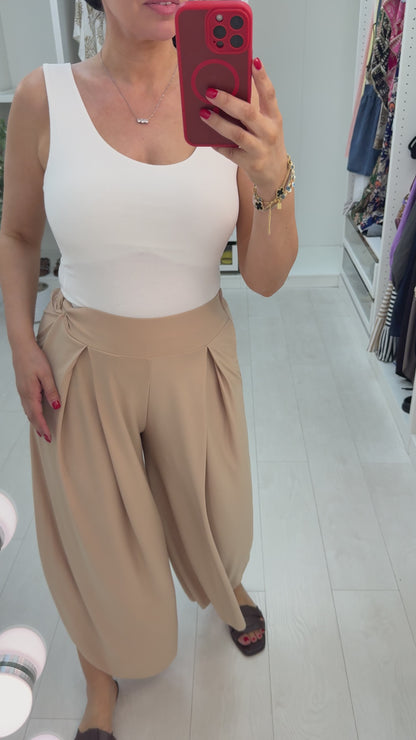 Nalana Wide Leg Culotte Trousers