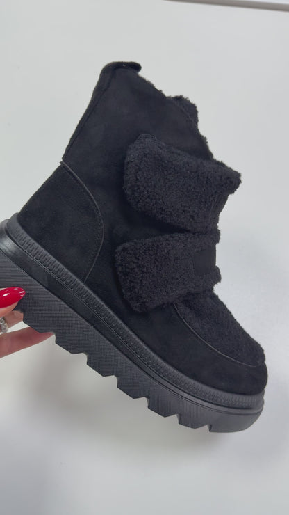 Alessia Boucle Detailed Chunky Sole Boots