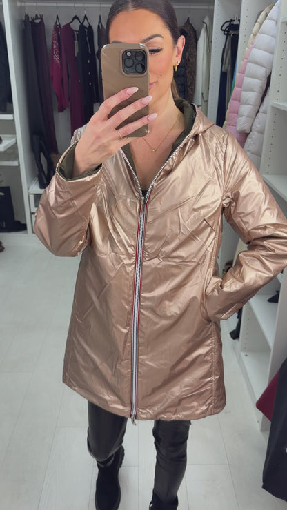 Zoyce Reversible Hooded Raincoat