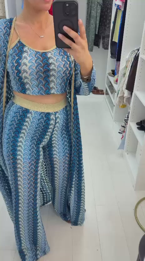 Load video: Zeira 3 Piece Kimono Co-Ord Set