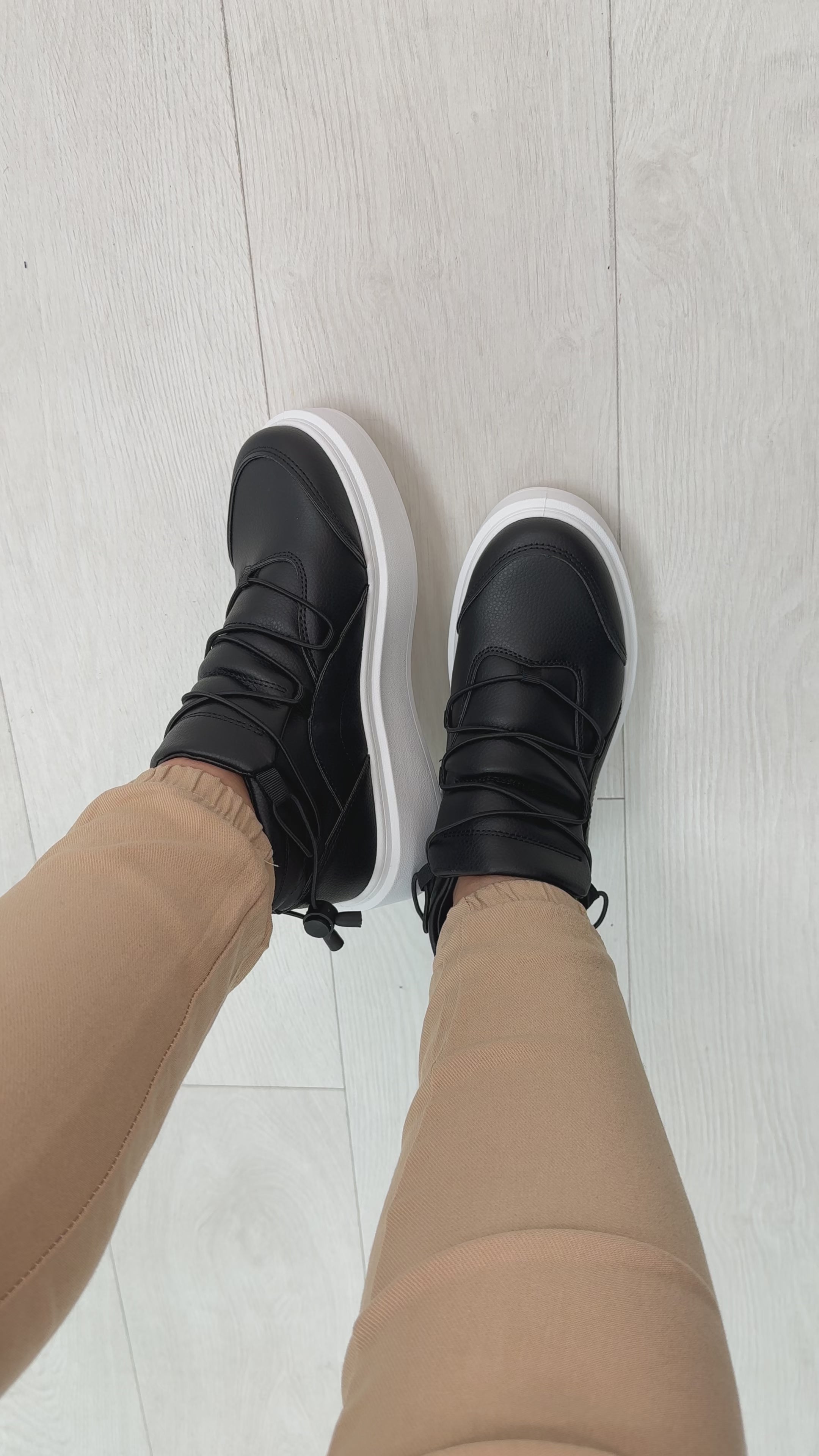 Jeemma Platform Criss Cross Trainers