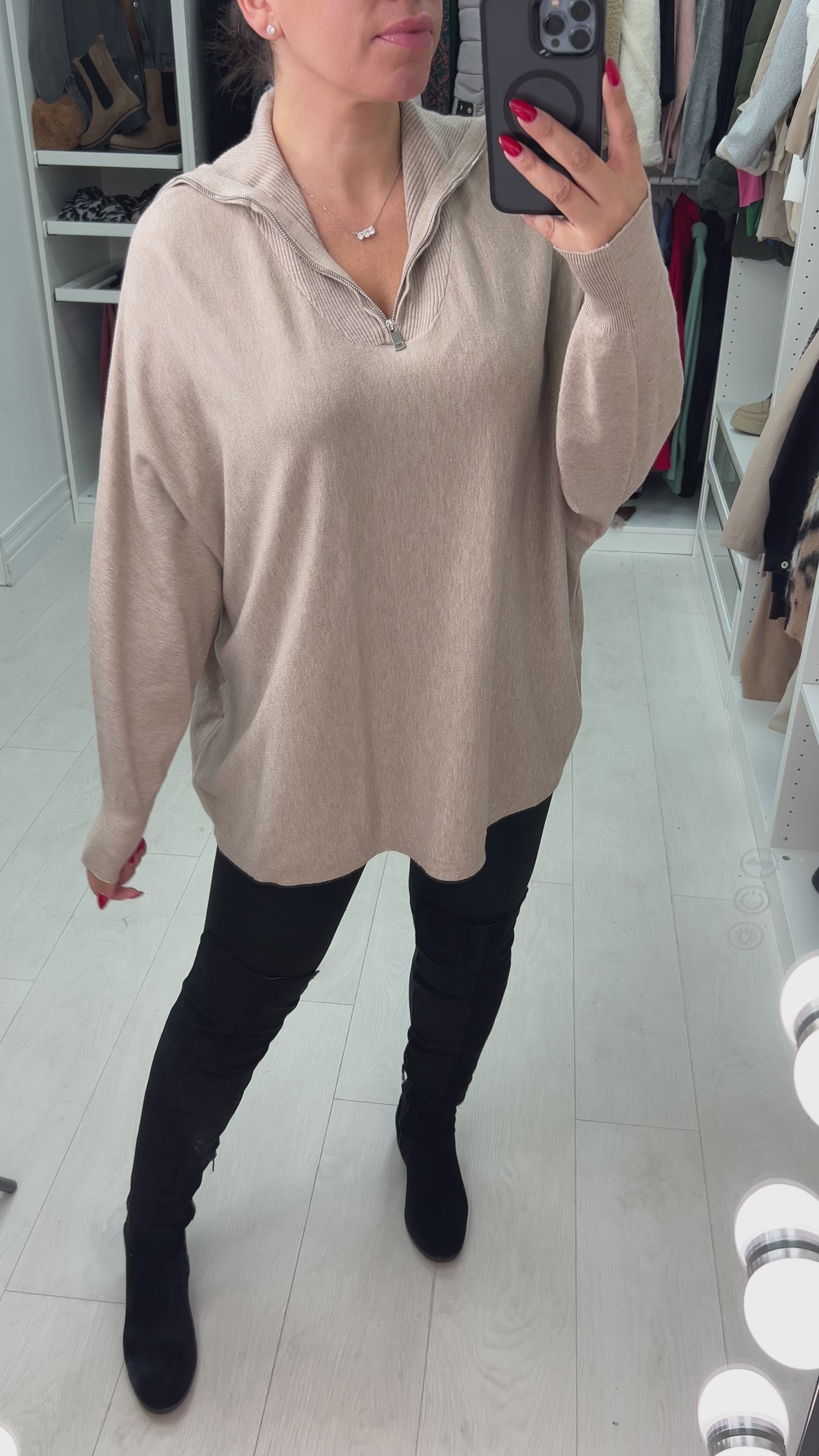 Nolan Half-Zip Knit Jumper