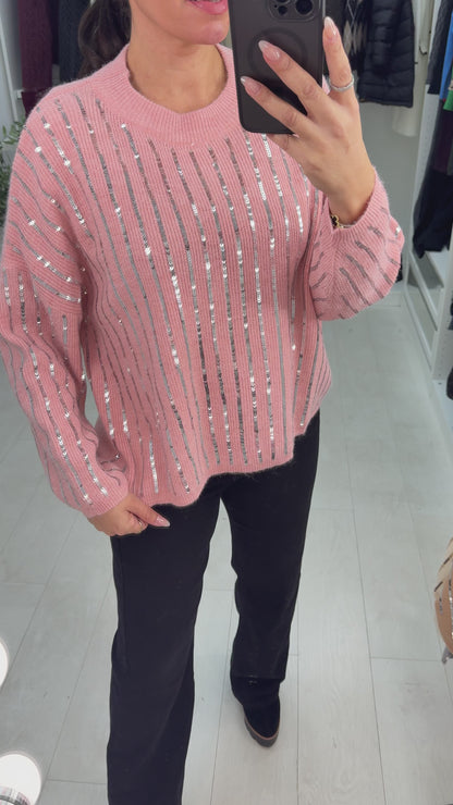 Petra Sequin Embellished Super Soft Jumper