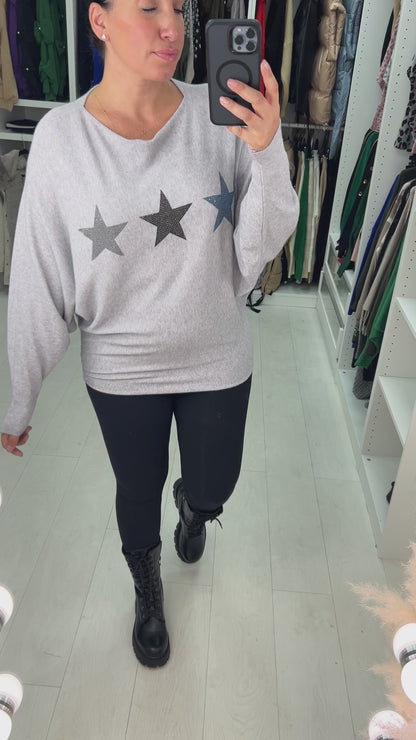 Solesso Triple Studded Star Jumper