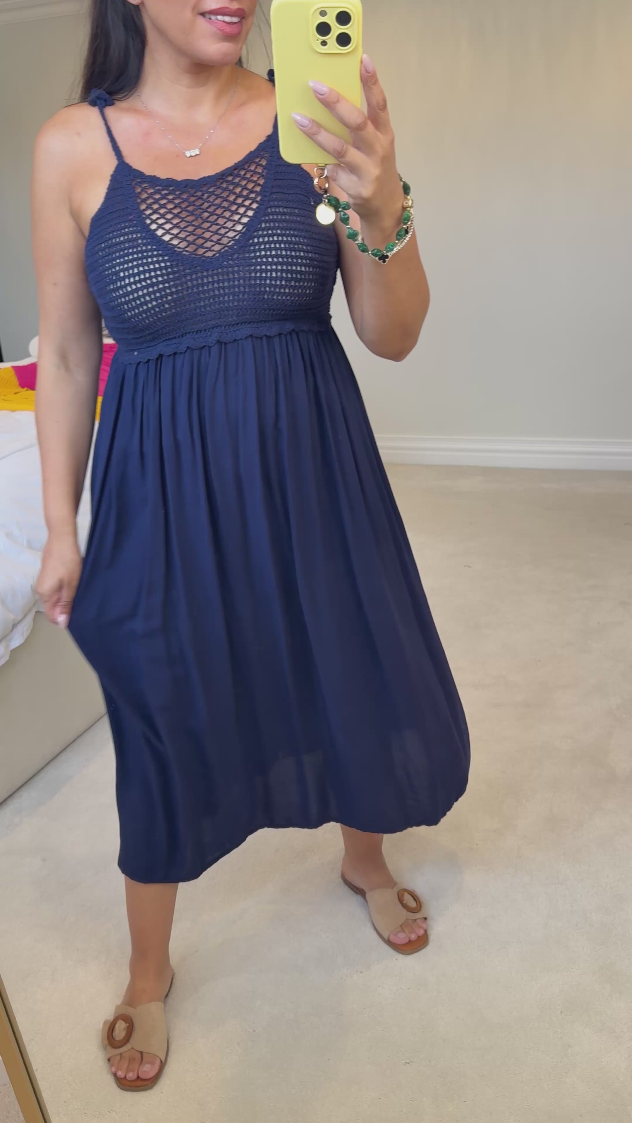 Everlee Crochet Bust Maxi Dress