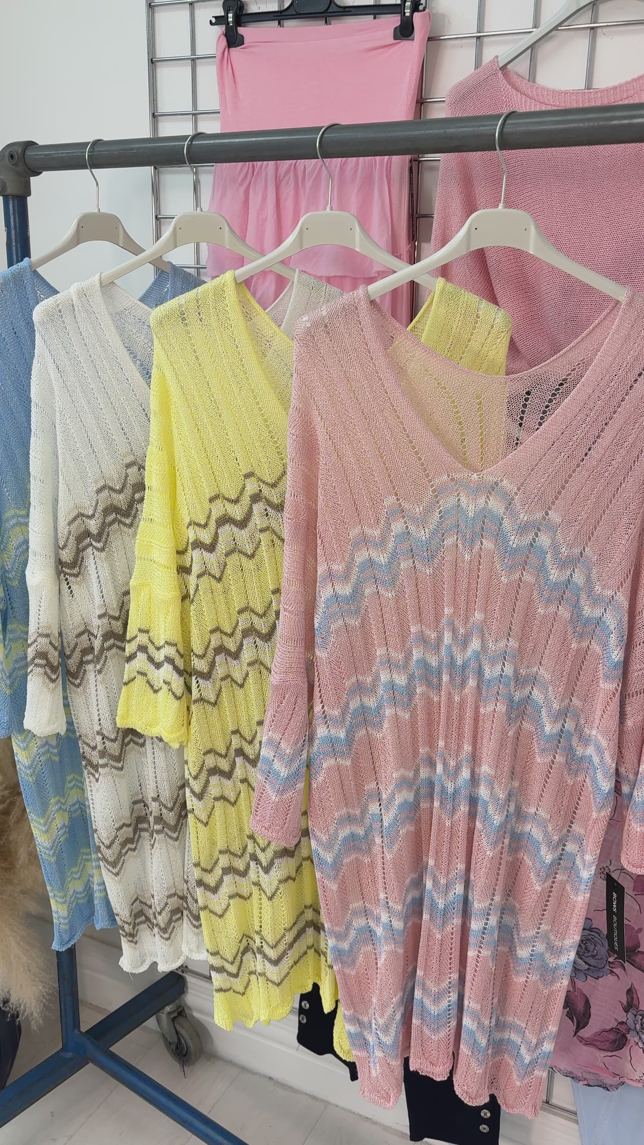 Ariana V Neck Zig Zag Crochet Dress