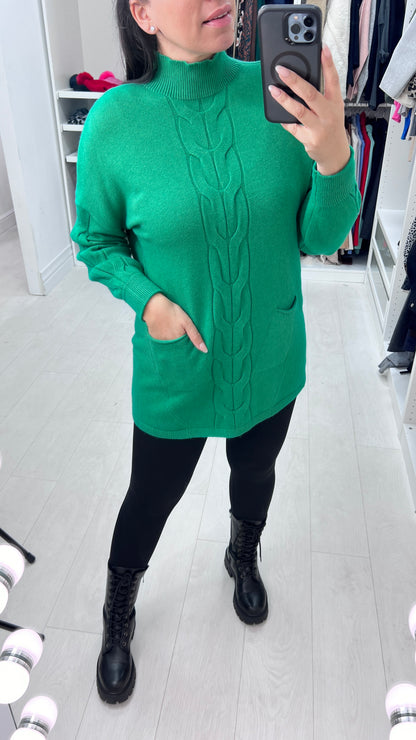 Qadira Cable Knit Design Jumper