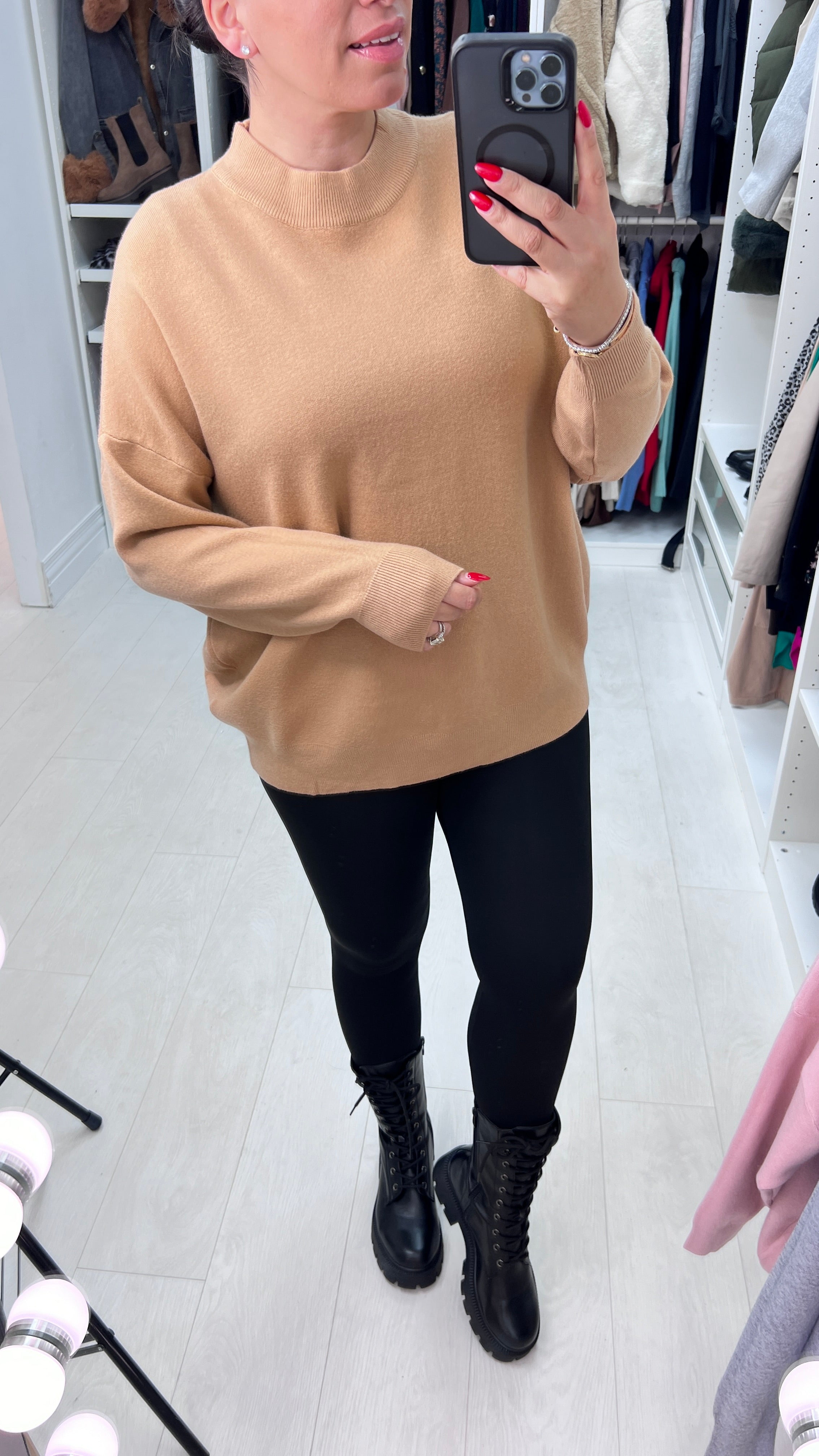 Tanna Studded Angel Wing Back Knit Jumper