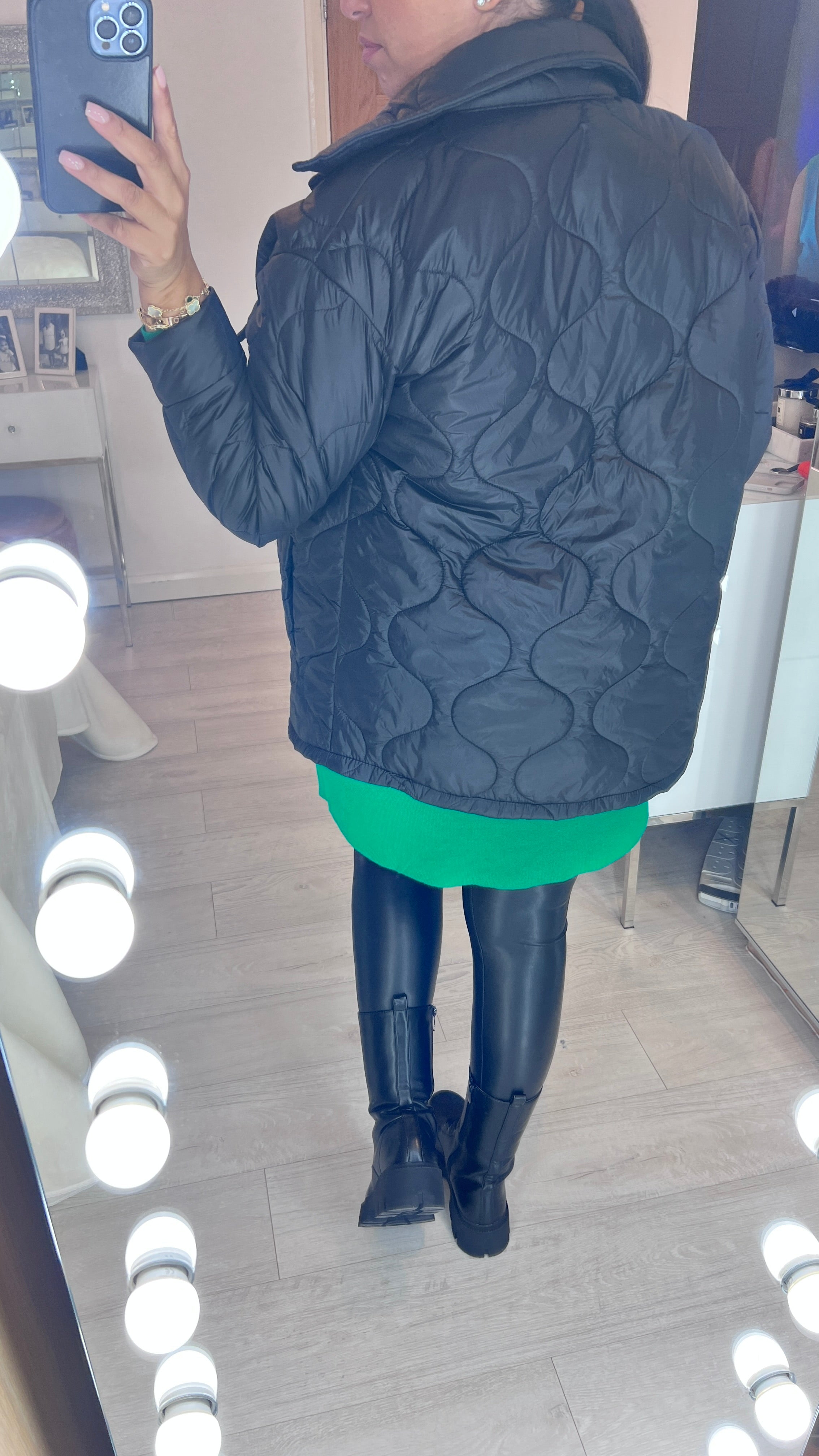 Gitana Black Lightweight Padded Jacket