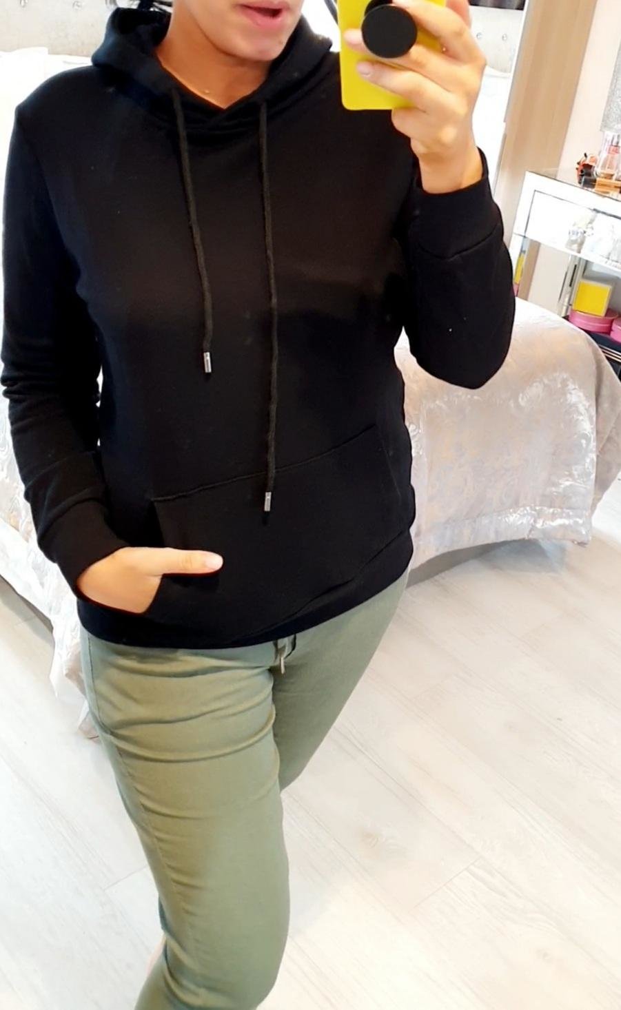 Leanna Sequin Angel Wing Back Hooded Sweatshirt