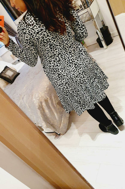 Camilly Cheetah Print Super Soft Smock Dress