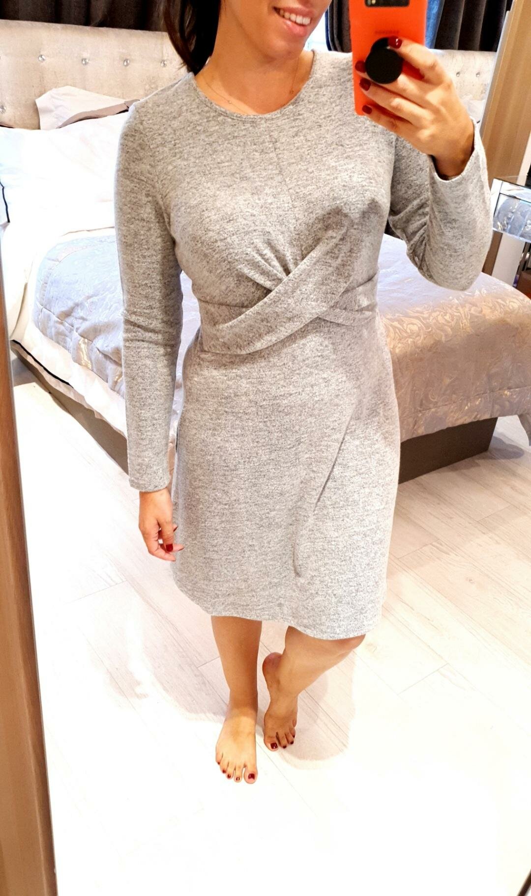 Portland Twist Knot Detail Knitted Dress