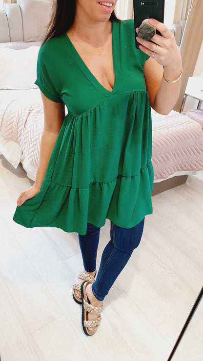 Hainsley Floaty Tiered Smock Top