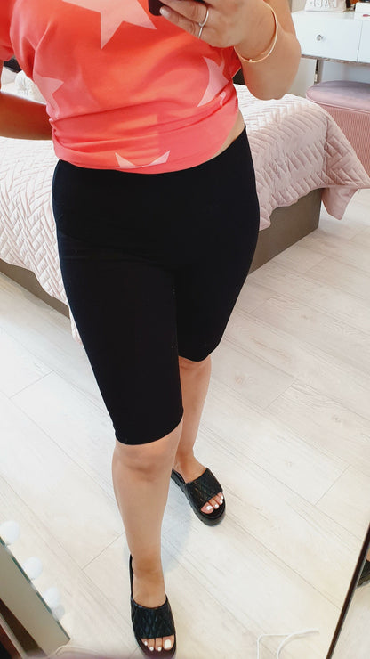 Madalyn Ribbed Elasticated Fitted Shorts