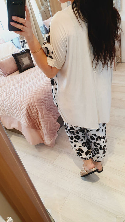 Tyne Leopard Print Oversized Hareems