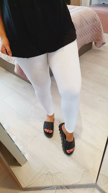 Temola Ribbed Fitted Leggings