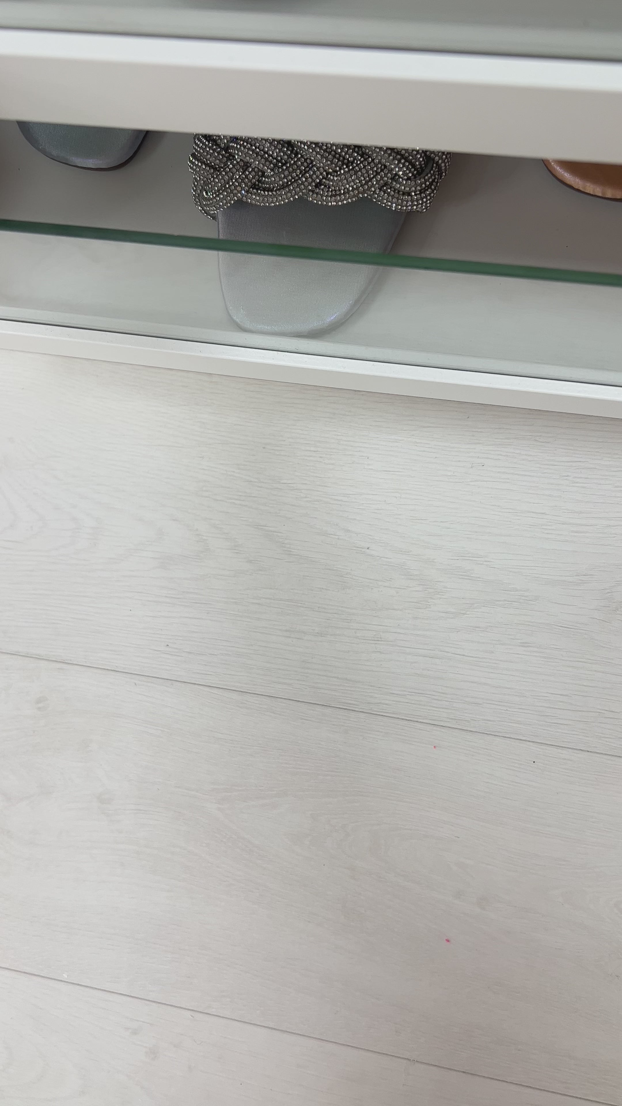 Prescott Diamante Plait Sliders