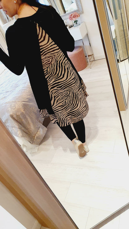 Erica Animal Printed Chiffon Detailed Top