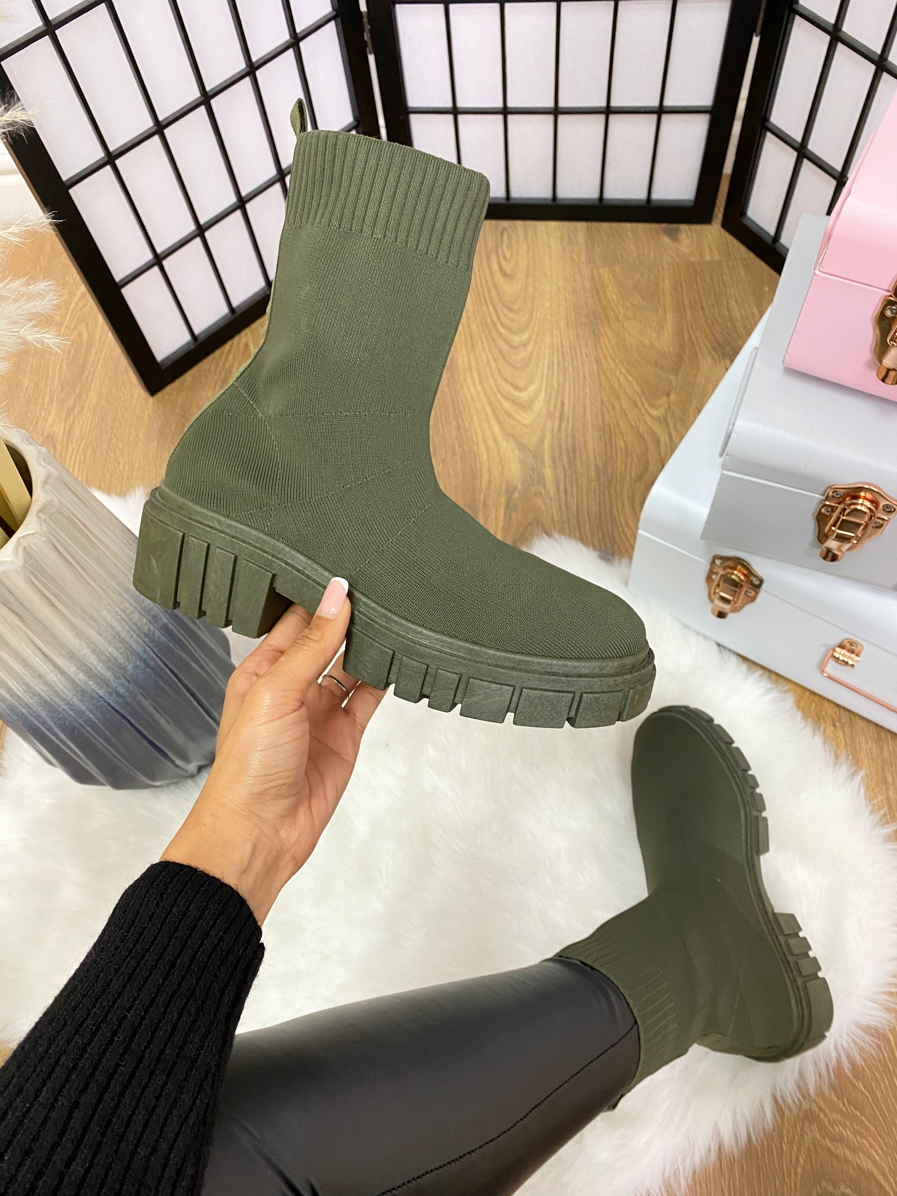 Ribbed 2025 sock booties