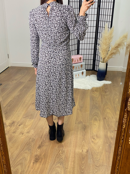 Starlie Ditsy Floral Print High Neck Dress