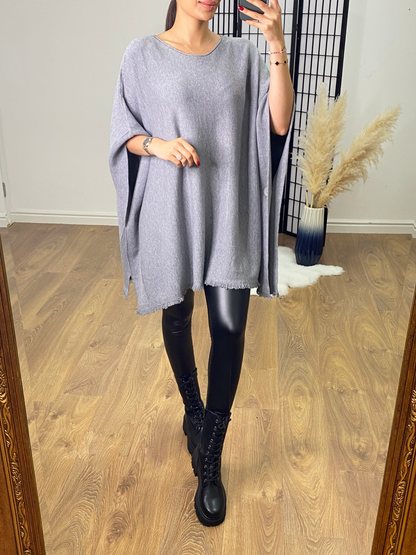Derry Plain Oversized Poncho Jumper
