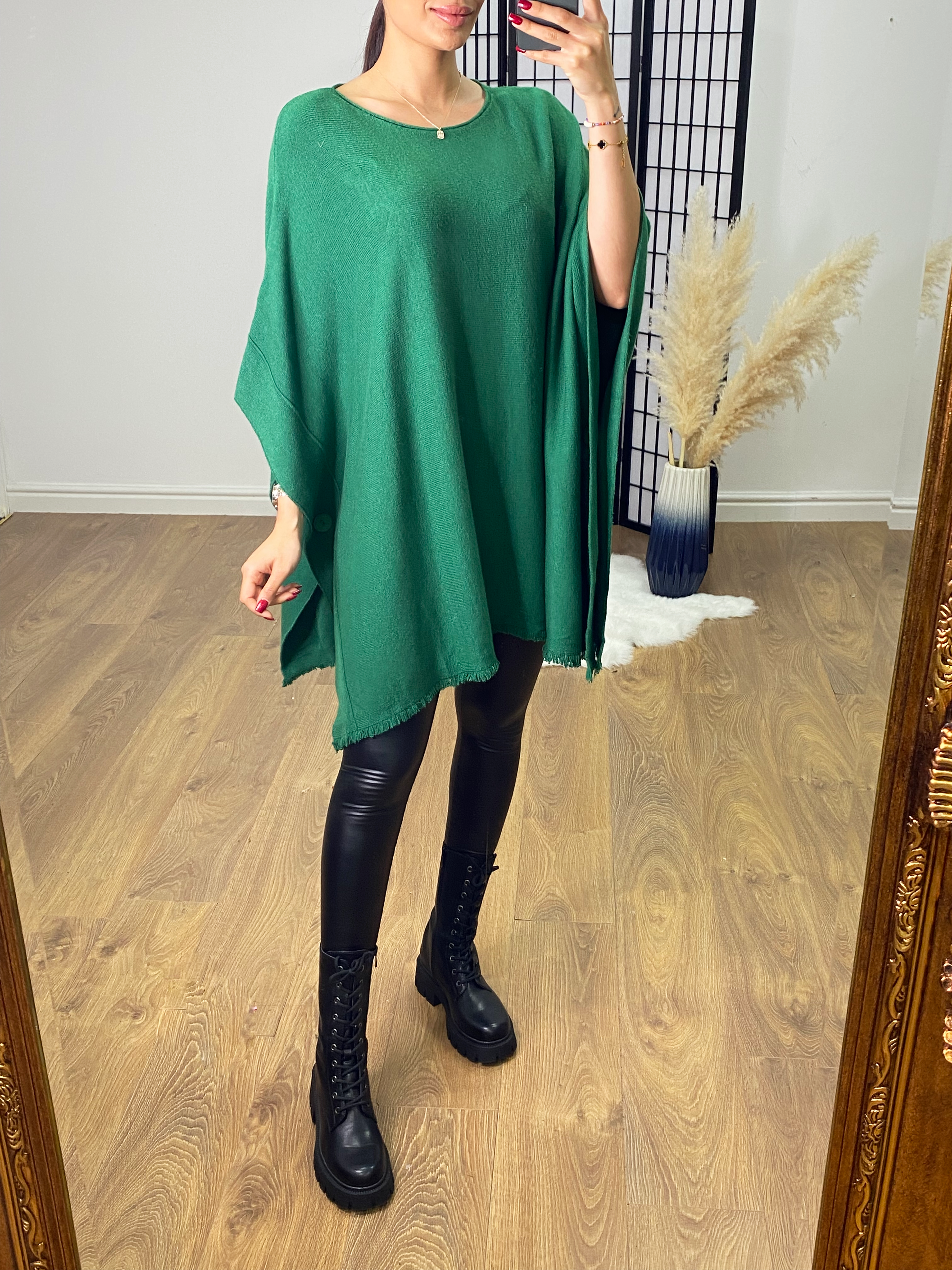Derry Plain Oversized Poncho Jumper