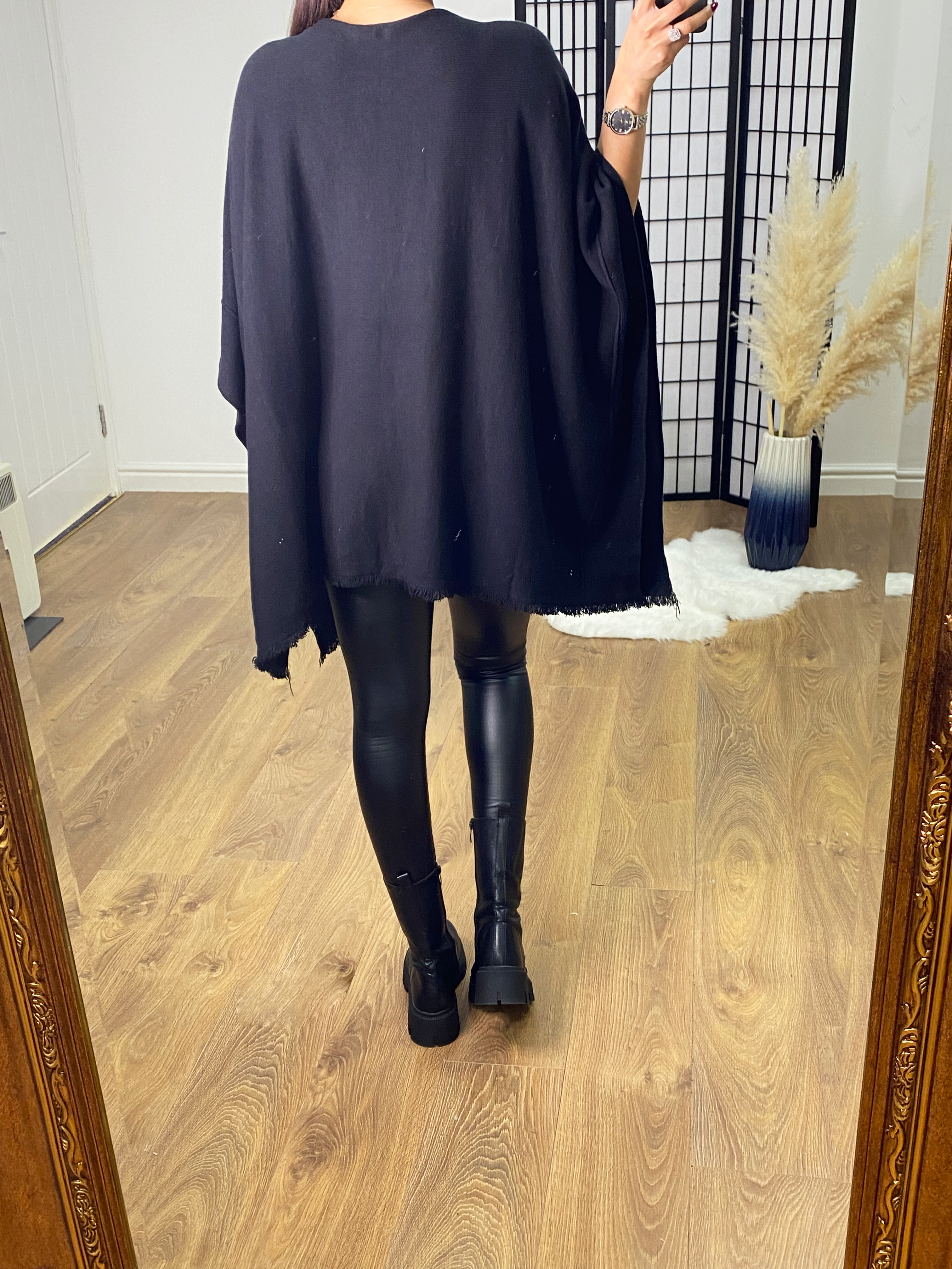 Derry Plain Oversized Poncho Jumper