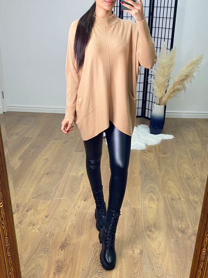 Katerina Supersoft Oversized Dip Hem Jumper
