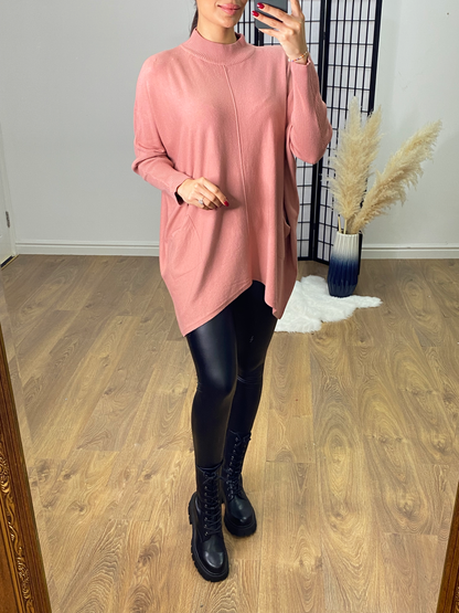 Katerina Supersoft Oversized Dip Hem Jumper