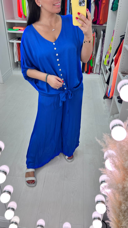 Kameo Satin Front Two Piece Set