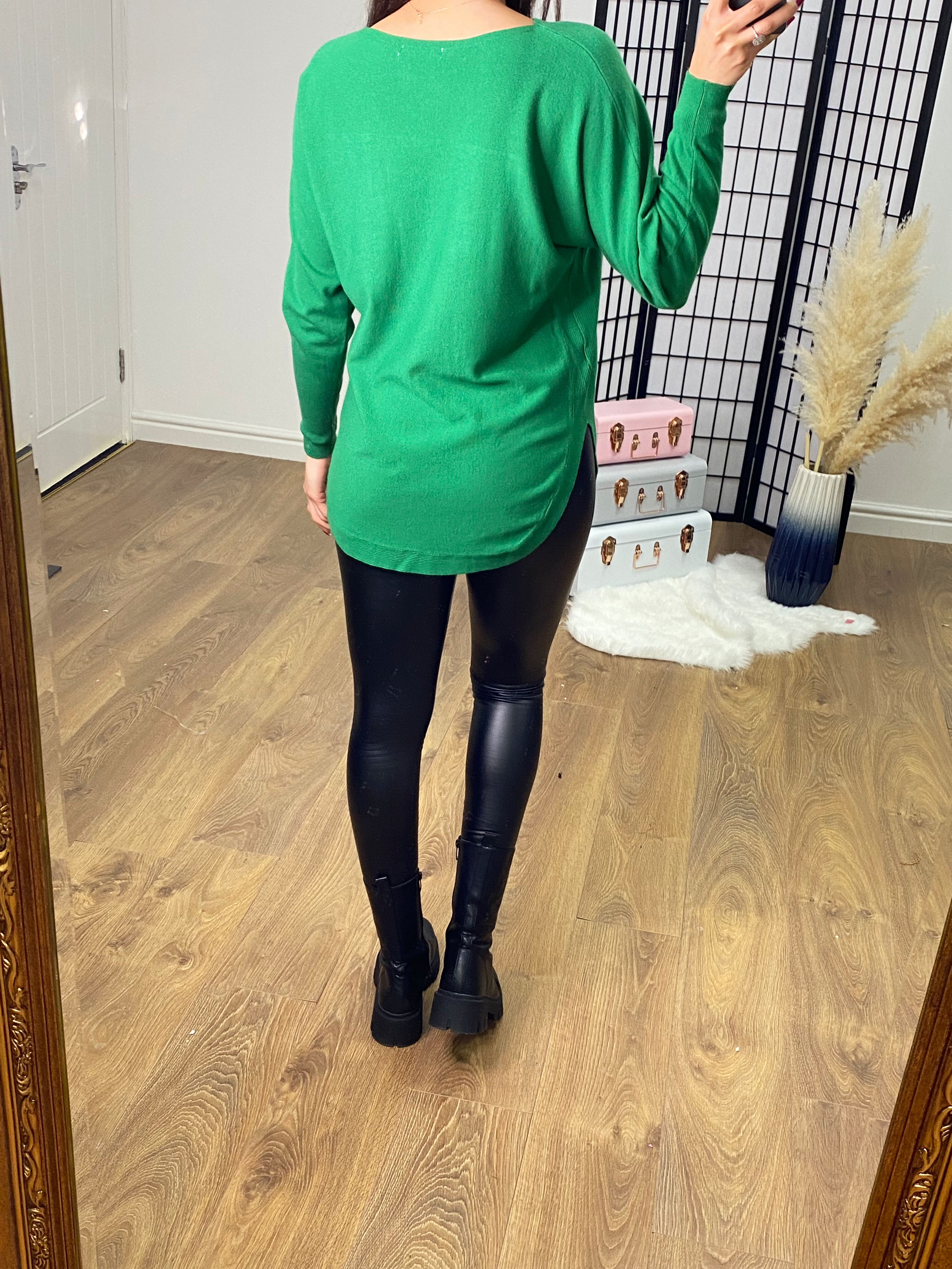 Fazed Gold Diamante Feather Jumper