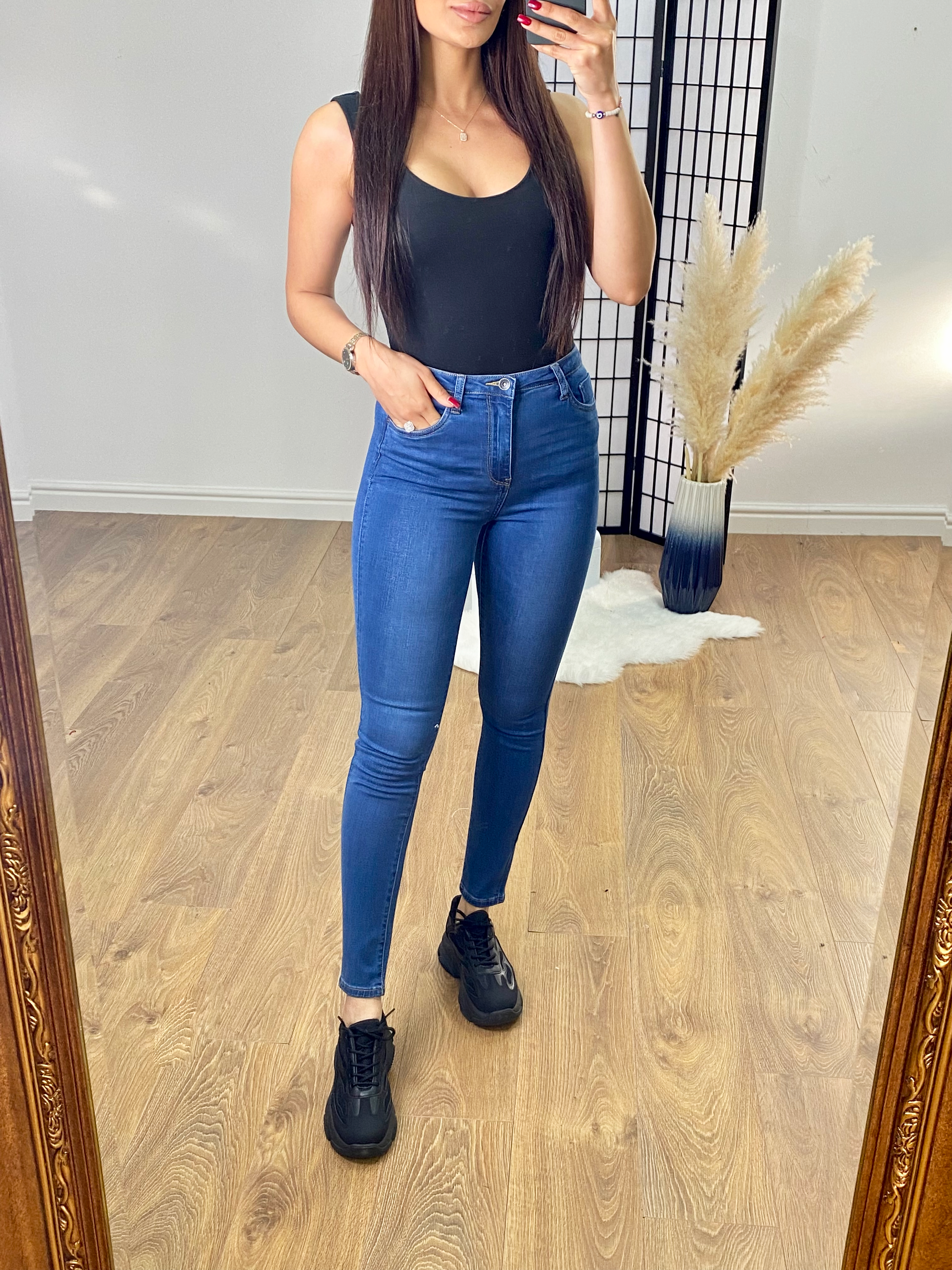 Brandon Blue High Waist Skinny Jean
