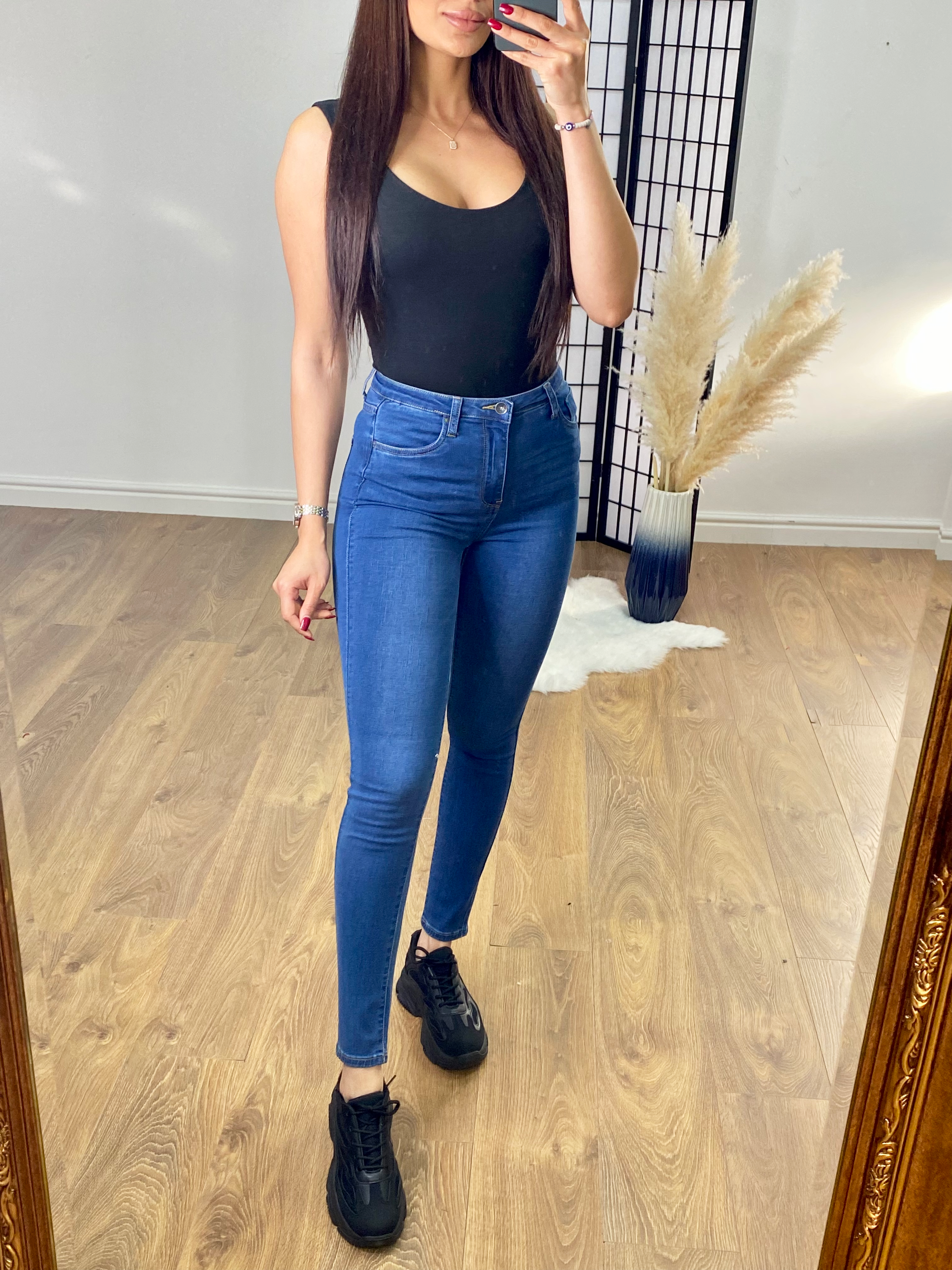 Brandon Blue High Waist Skinny Jean