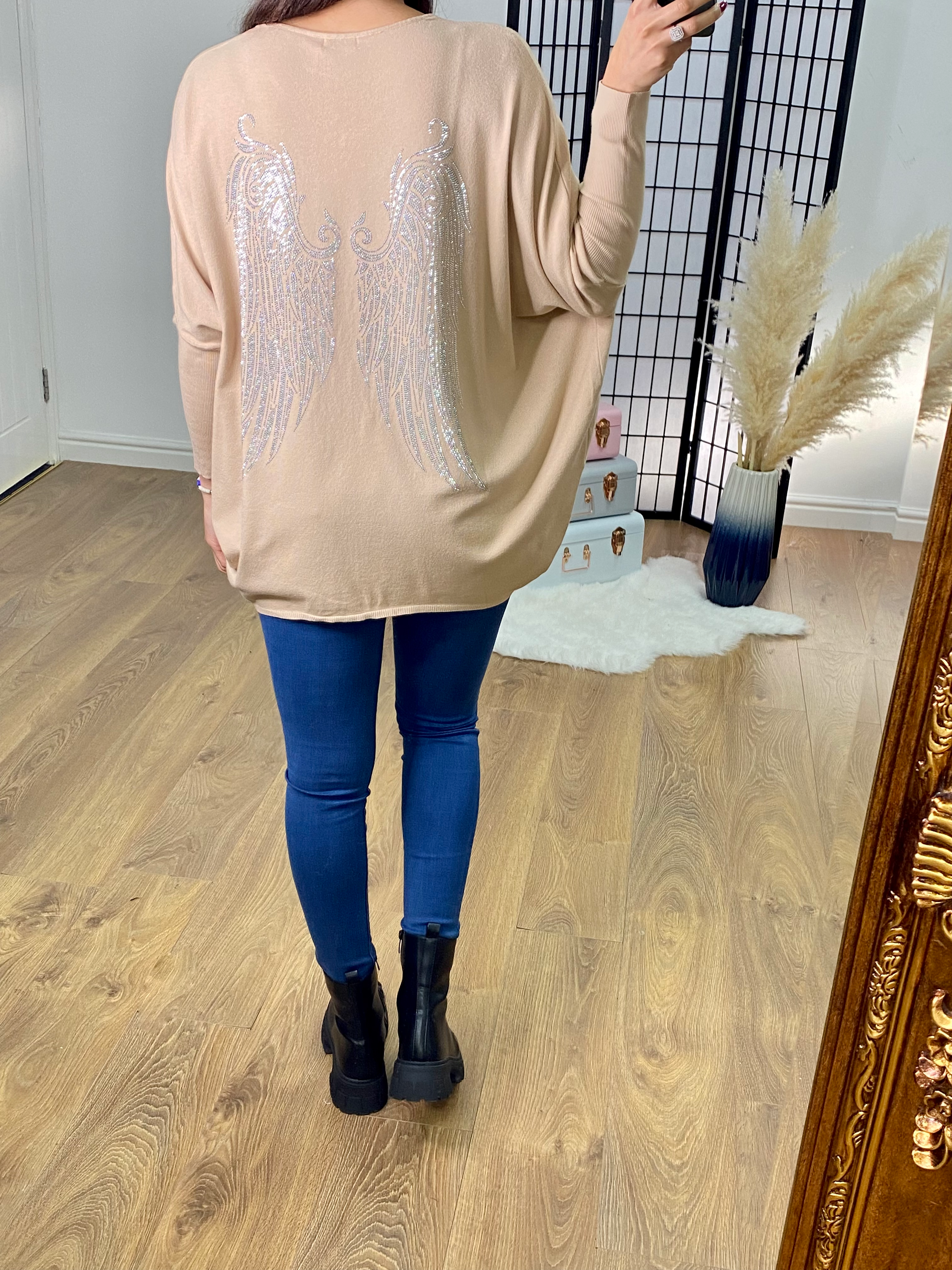 Angel wing jumper ladies best sale