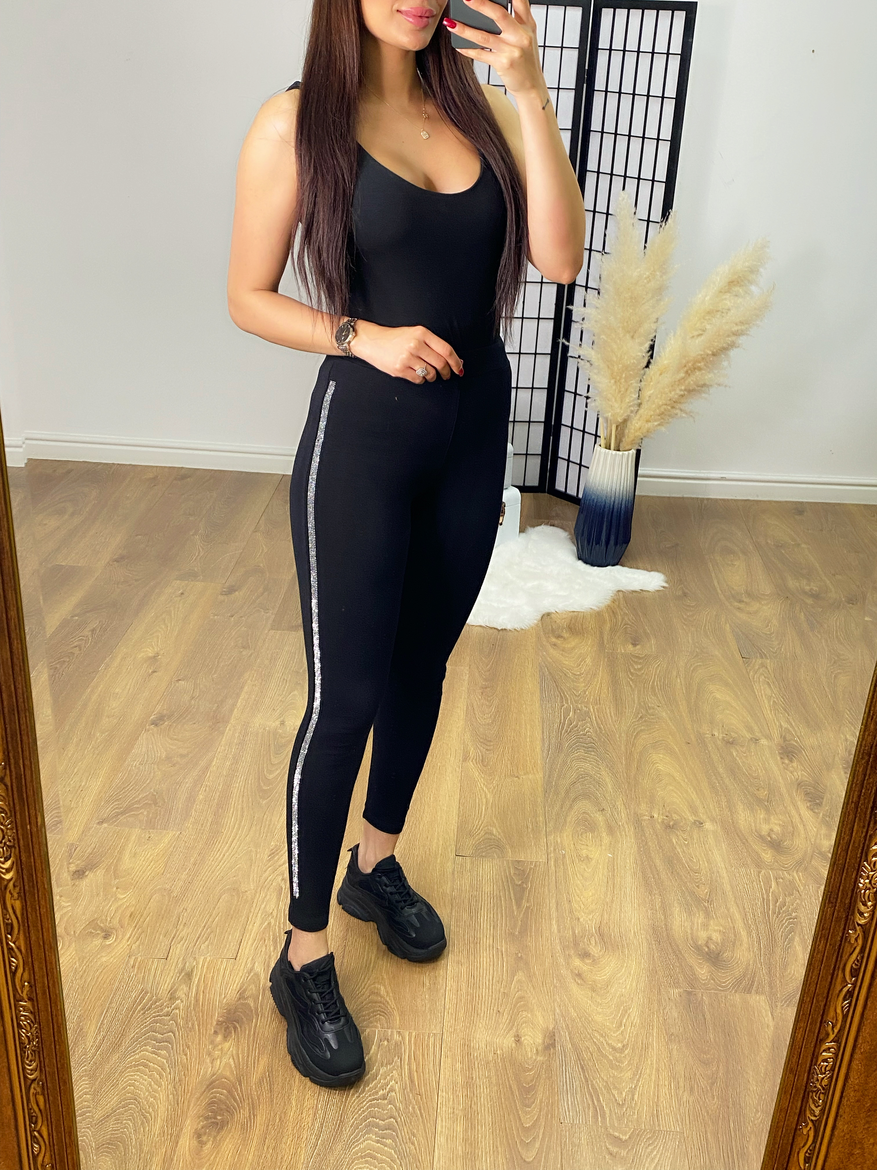 Yash Diamante Stripe Joggers