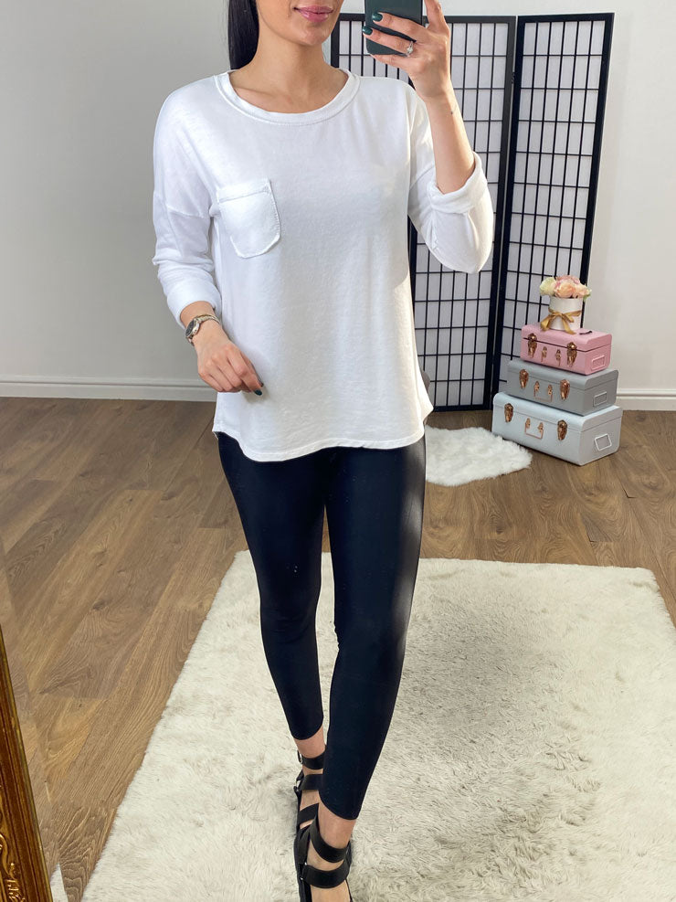 Fenley Silver Metallic Thread Detail Lightweight Sweatshirt