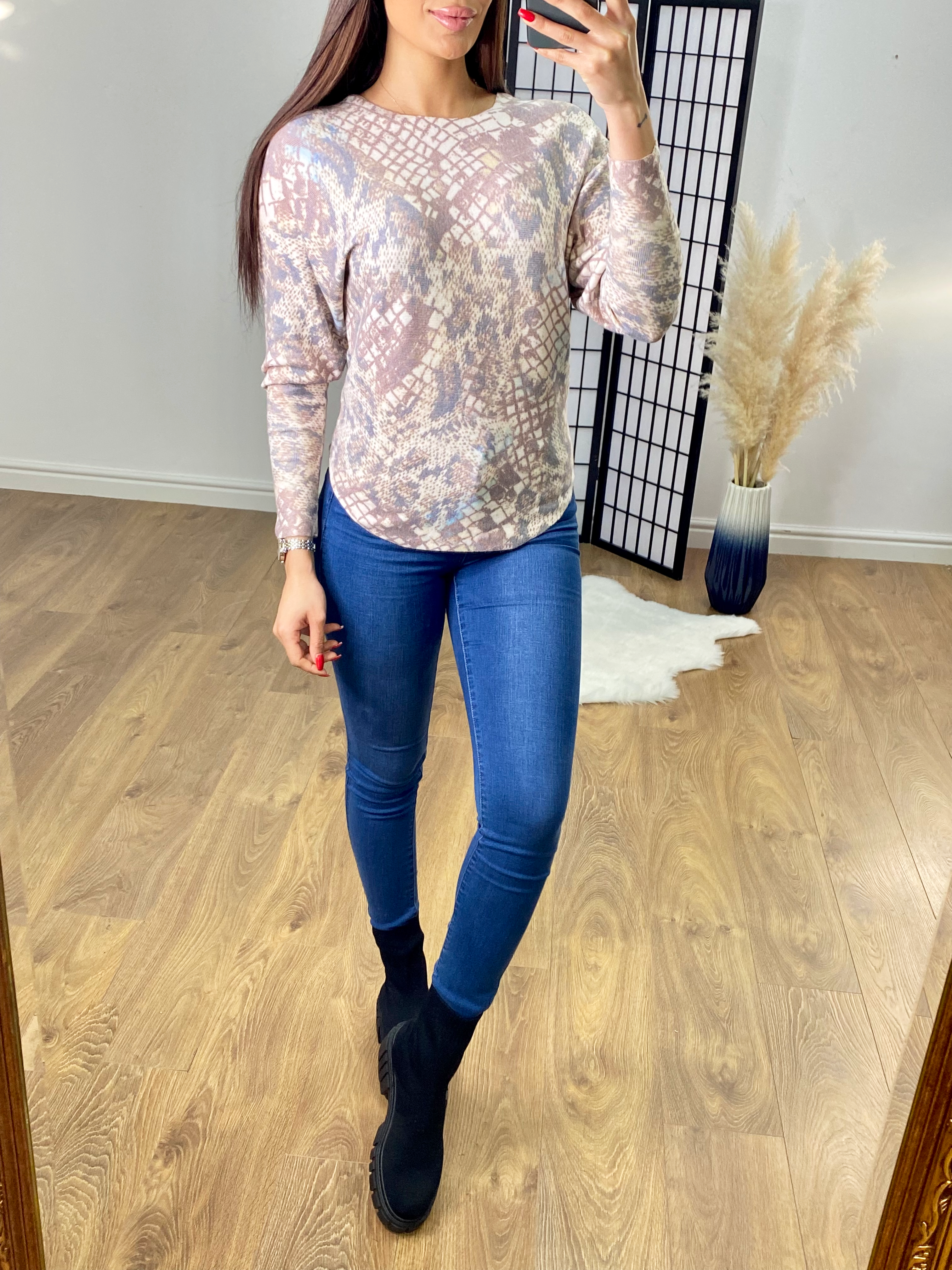 Nemo Animal Print Thin Knit Jumper