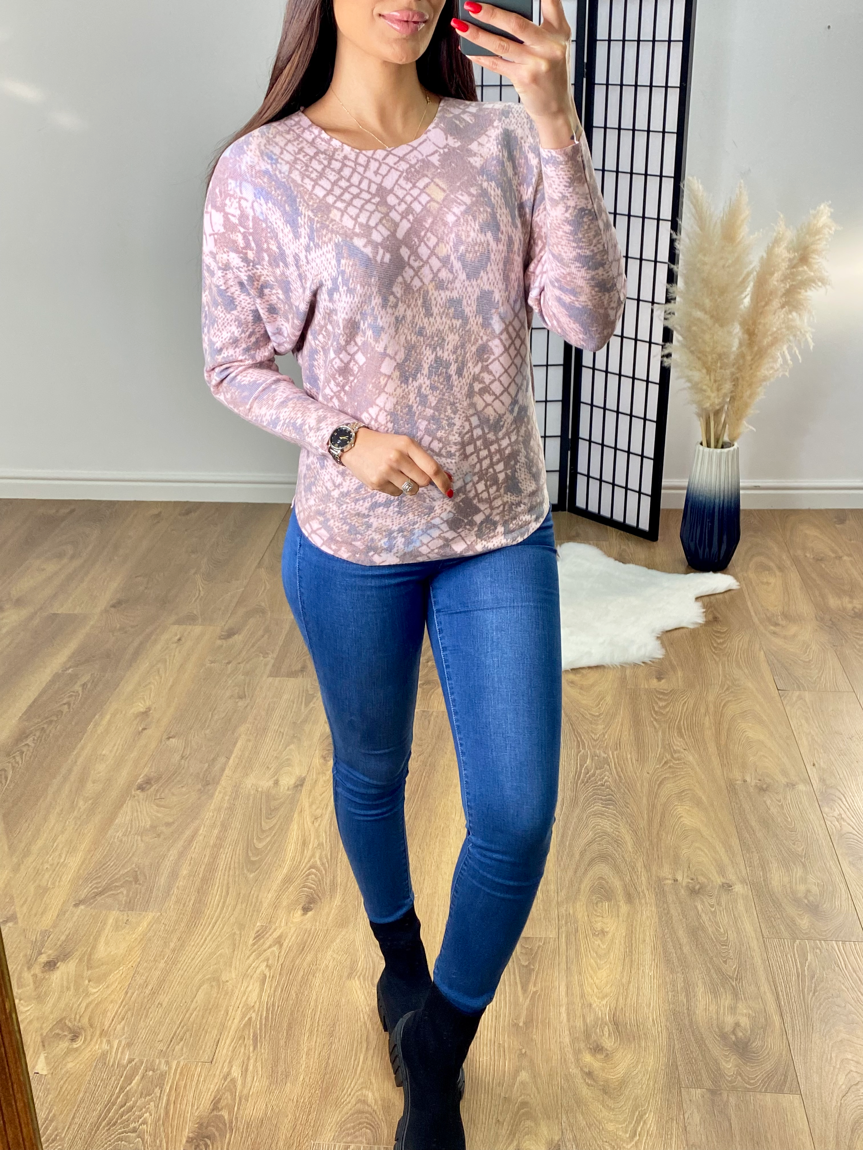 Nemo Animal Print Thin Knit Jumper