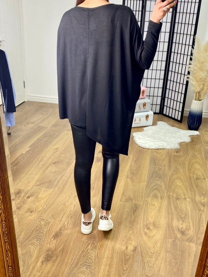 Kampala Asymmetric Animal Star Motif Top