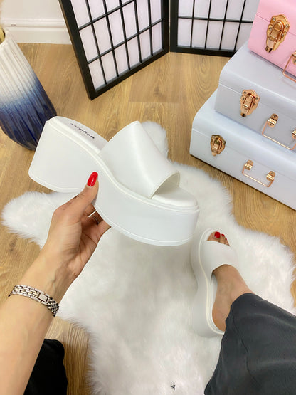 Addie Wedge Platform Mule Slider