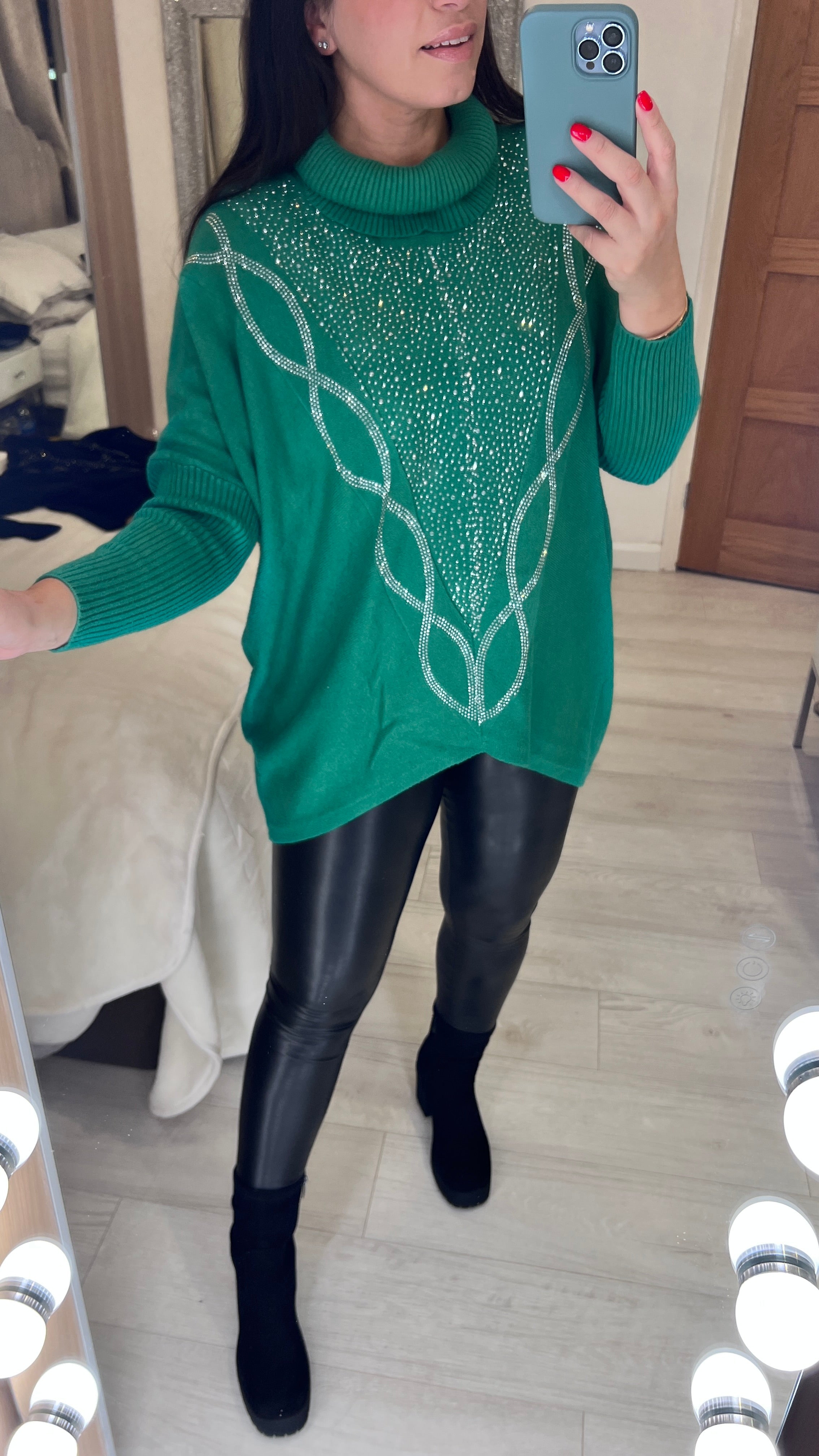 Elif Diamante Panel Front Jumper