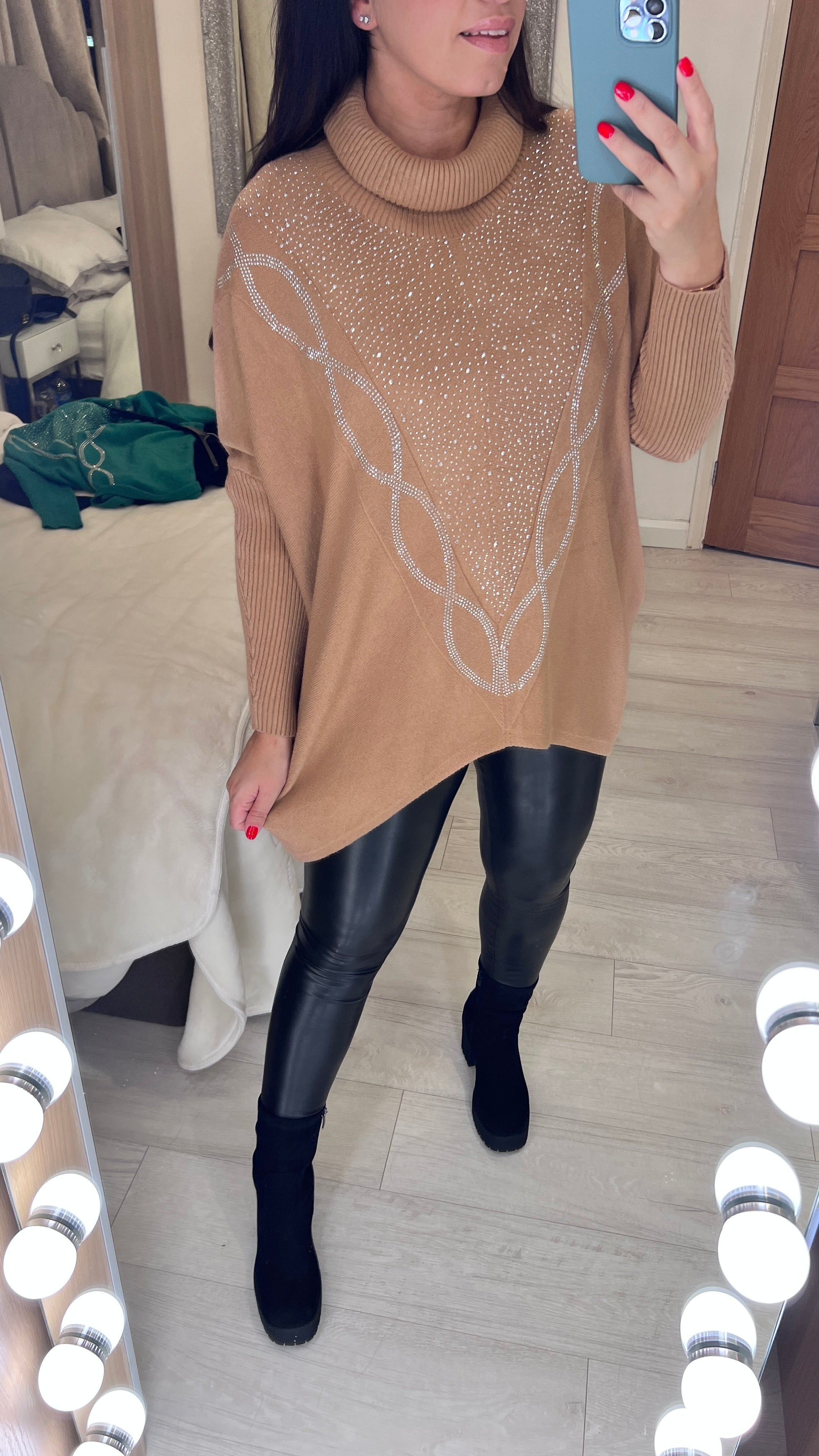 Elif Diamante Panel Front Jumper