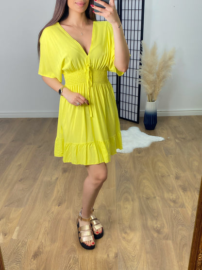 Cruz Angel Sleeve Tie Back Dress